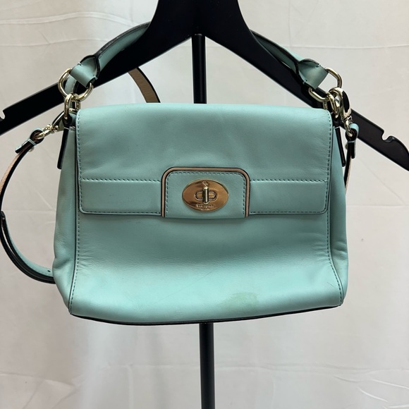 kate spade Handbags - Kate Spade Light Blue Leather Crossbody Bag